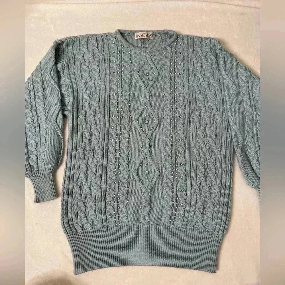 Escada by Margaretha Ley 100% schurwolle wool (Flaws) Size 38